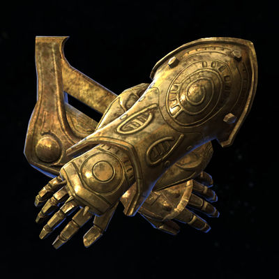 Wraithguard, an enchanted Dwemer gauntlet