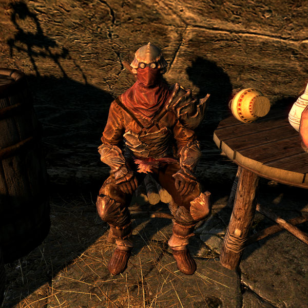 Teldryn Sero in his chitin armor