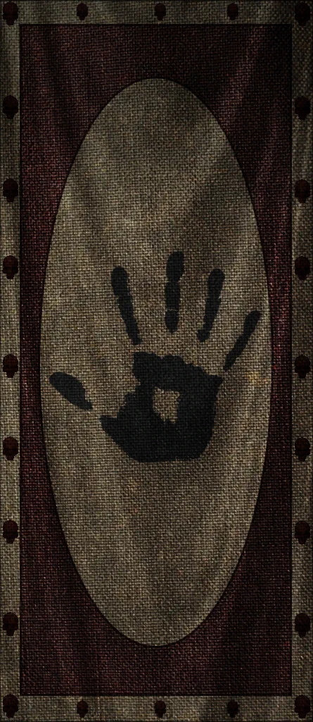 The black hand banner of the Dark Brotherhood