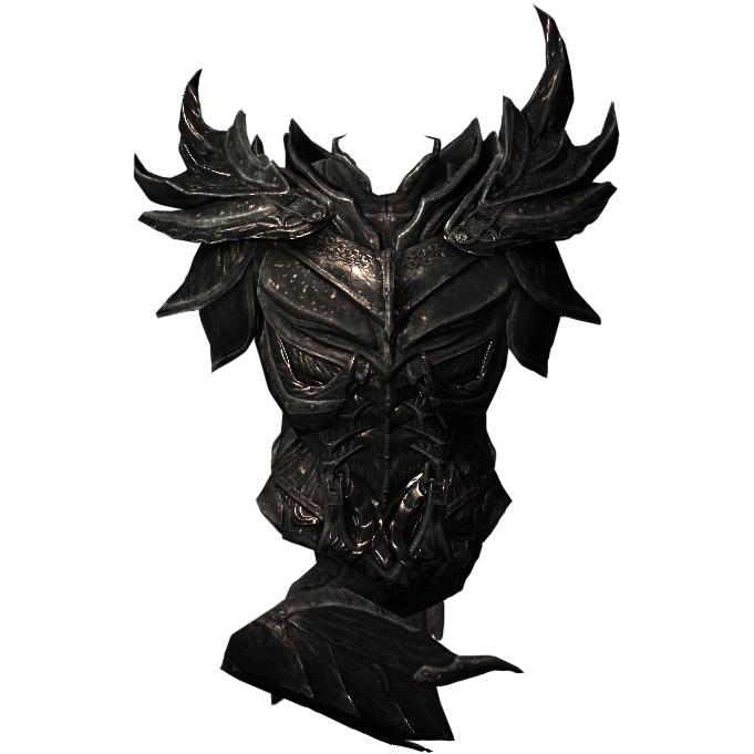 A Daedric Armor cuirass
