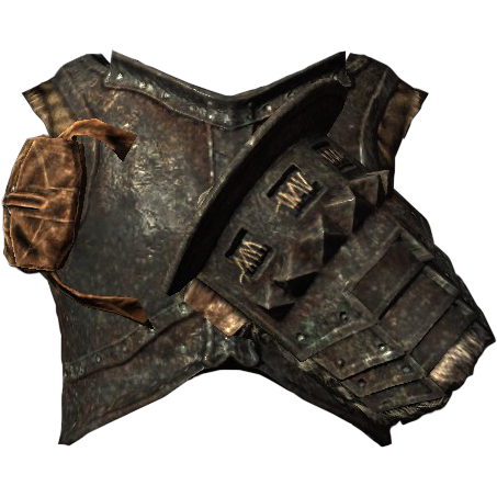 A male suit of Banded Iron Armor