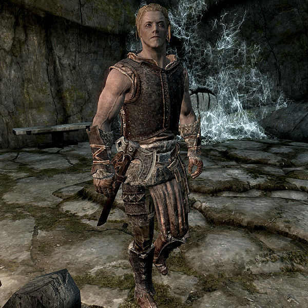 Golldir standing outside Hillgrund's Tomb