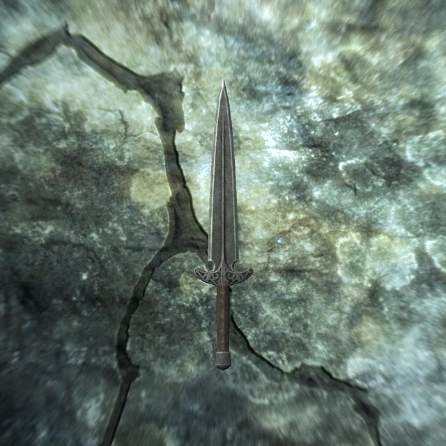 The steel-dagger model used by Valdr's Lucky Dagger