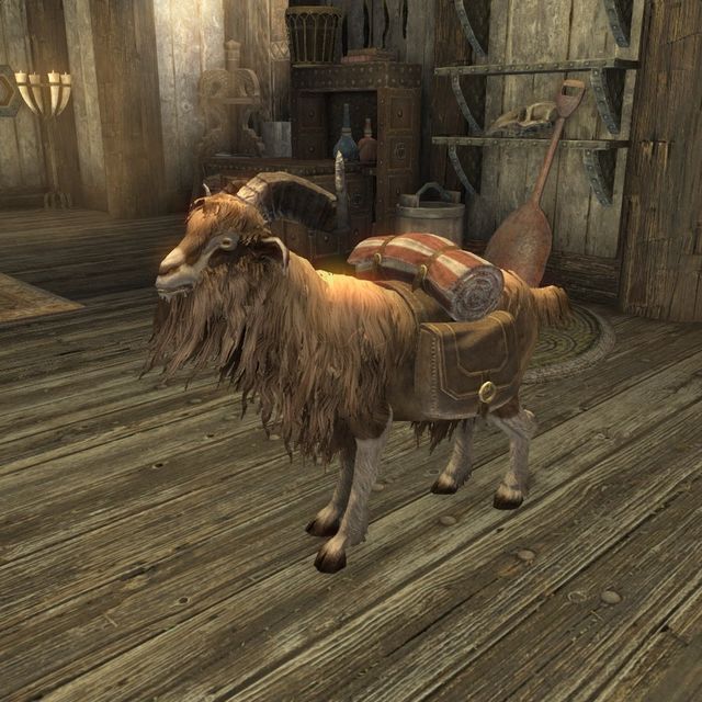 Hilda, the pack goat from Pets of Skyrim