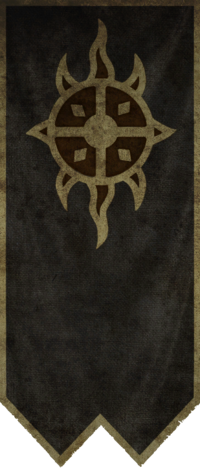The Dawnguard sunburst banner
