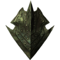 An Orcish shield used as the stronghold emblem