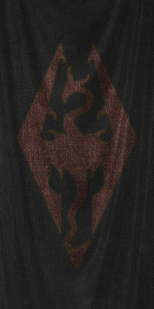 The dragon emblem on an Imperial Legion banner