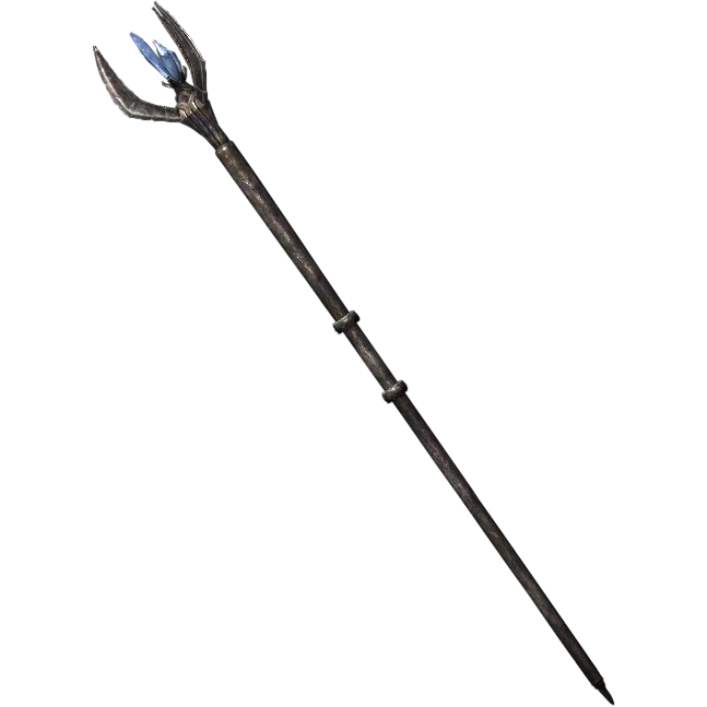 A carved Conjuration staff
